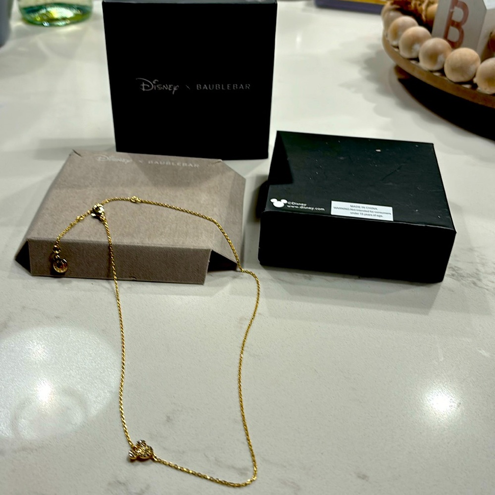 Disney Baublebar gold necklace